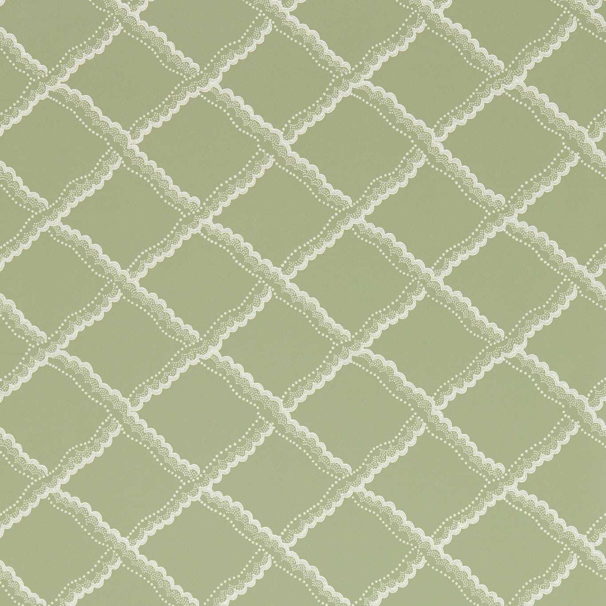 Sanderson Rye Shed Green Wallpaper