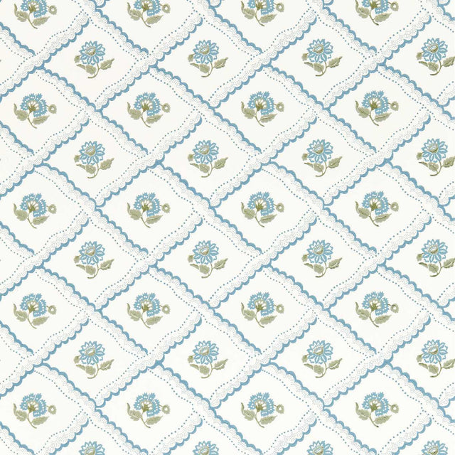 Sanderson Fairdown Wedgwood/Willow Wallpaper