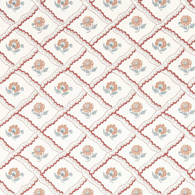 Sanderson Fairdown Berry/Sandstone Wallpaper