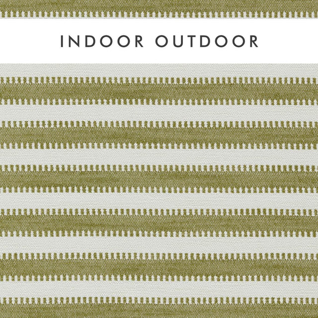 Harlequin Ocala Stripe Grass/Chalk Fabric