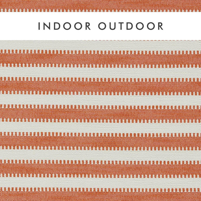 Harlequin Ocala Stripe Clementine/Chalk Fabric