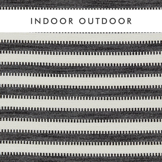 Harlequin Ocala Stripe Black Earth /Chalk Fabric