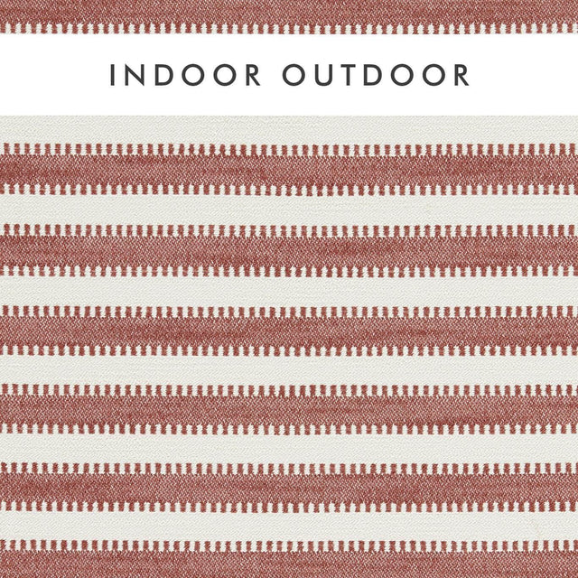 Harlequin Ocala Stripe Rust/Chalk Fabric