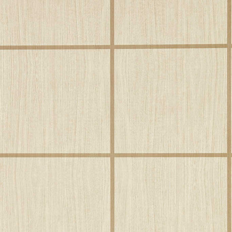 Harlequin Wood Blocks Ash/Taupe Gloss Wallpaper