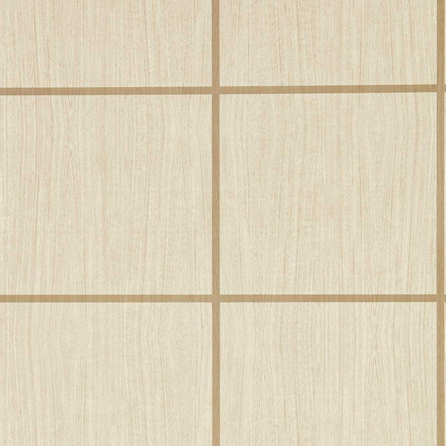 Harlequin Wood Blocks Ash/Taupe Gloss Wallpaper