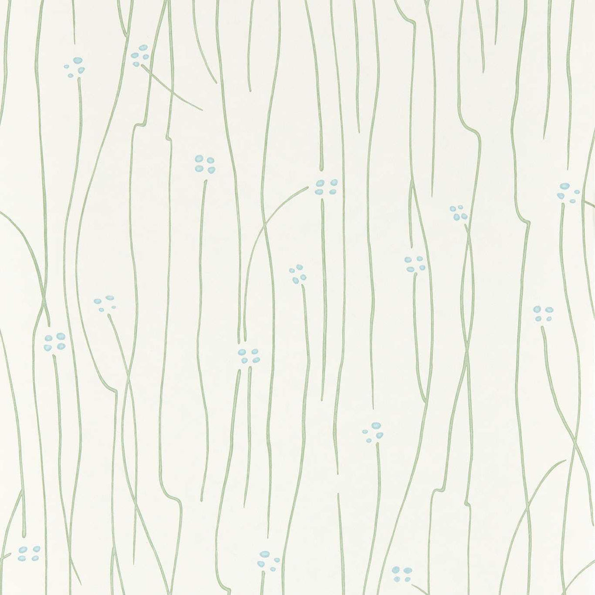 Harlequin Eizou Avocado/ Sky/Chalk Wallpaper