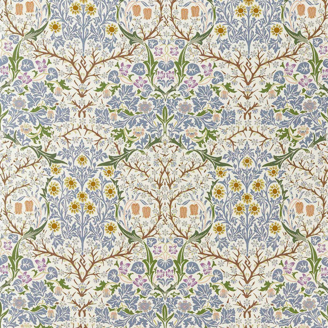 Morris & Co Blackthorn Weave Sky Blue Fabric