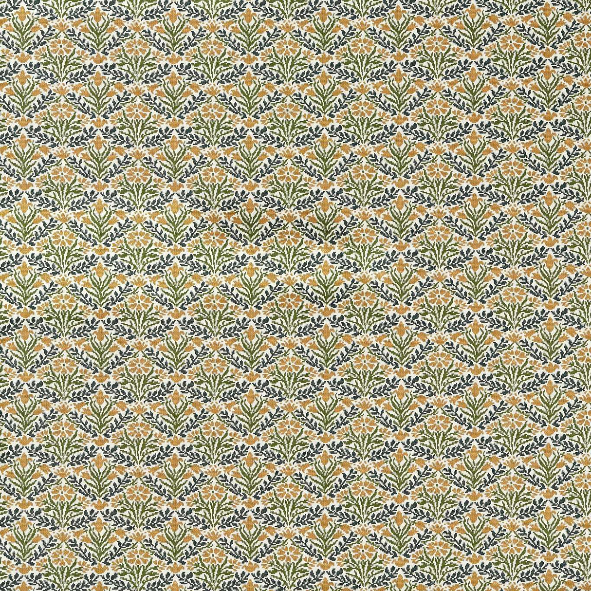 Morris & Co Bellflowers Weave Moss/Wheat Fabric