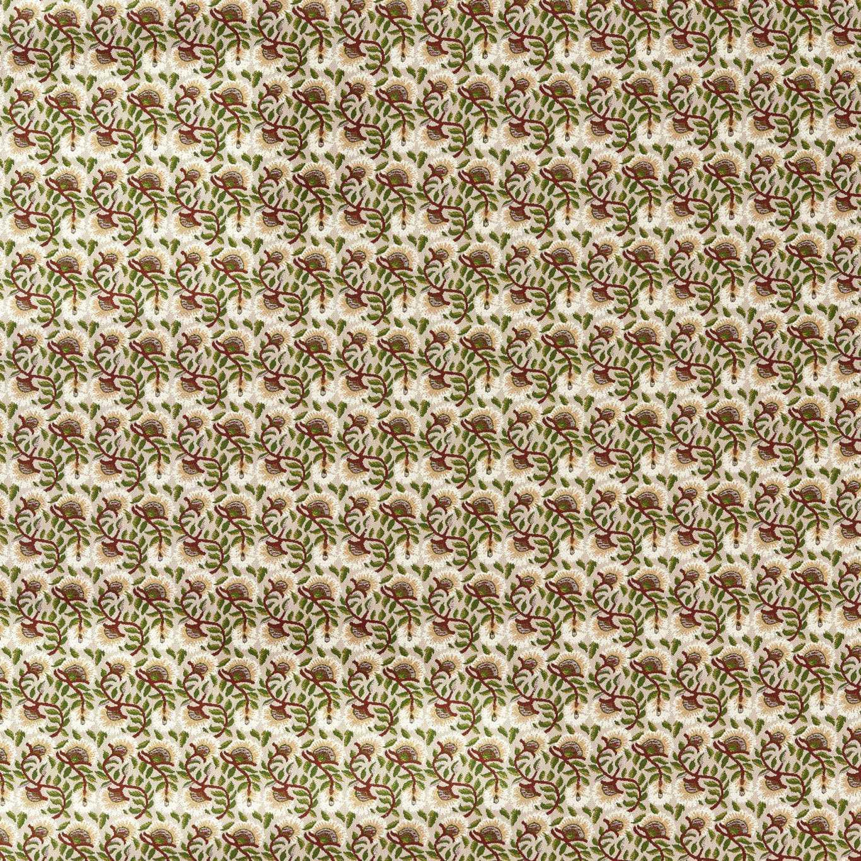 Morris & Co Wardle Weave Madder/Forest Fabric