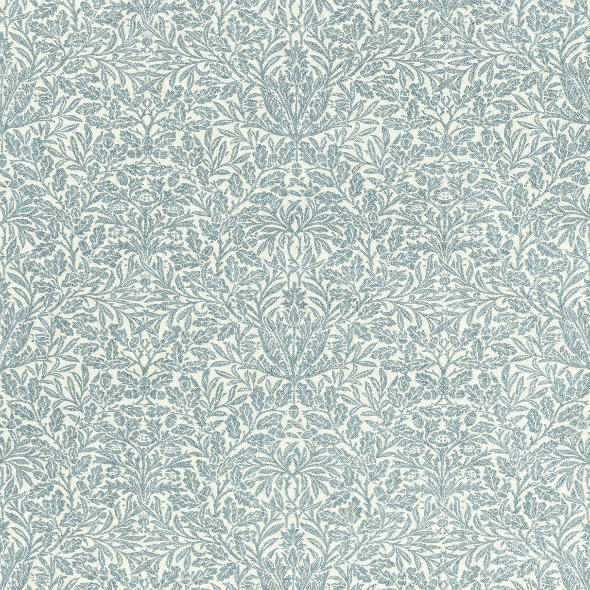 Morris & Co Acorn Weave Mineral Blue Fabric