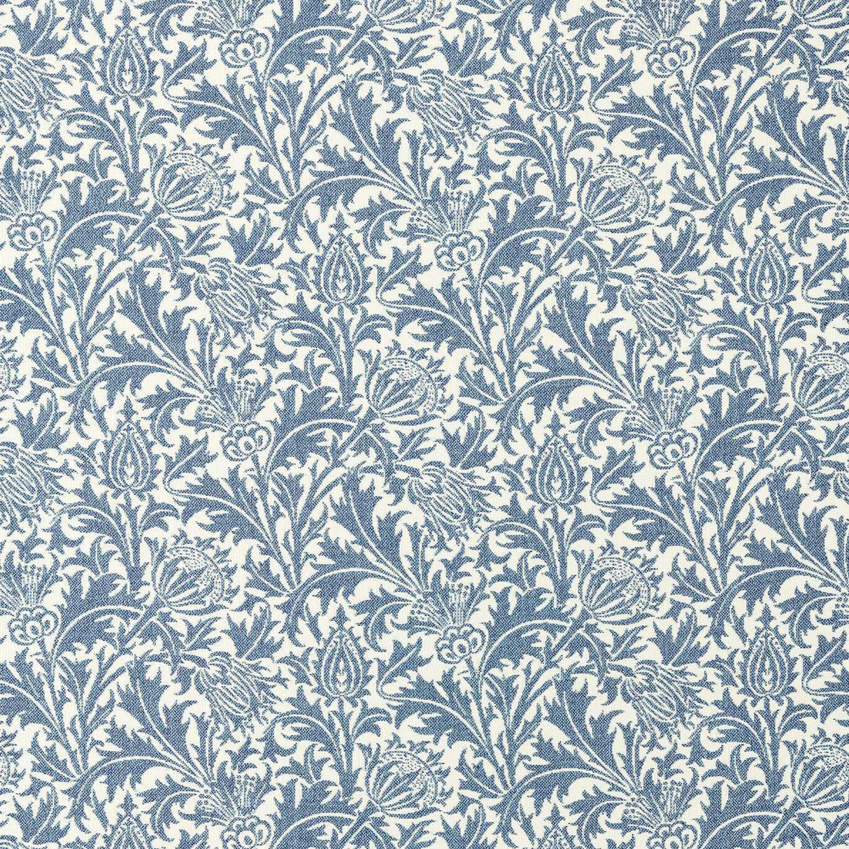 Morris & Co Thistle Weave Woad Fabric