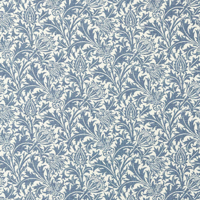 Morris & Co Thistle Weave Woad Fabric