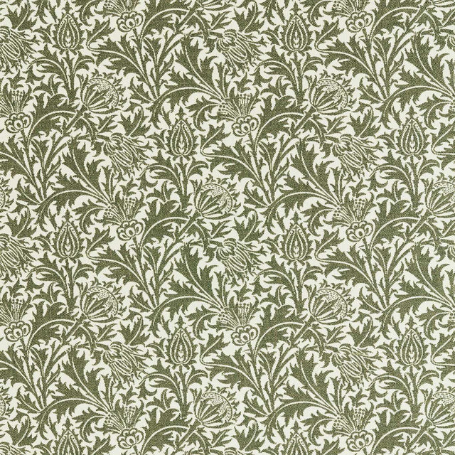 Morris & Co Thistle Weave Nettle Fabric