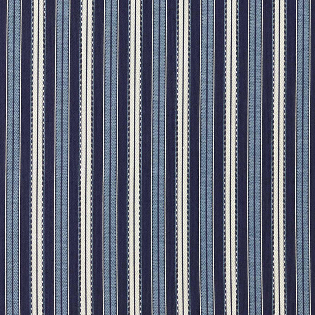 Morris & Co Hammersmith Woven Stripe Indigo Fabric