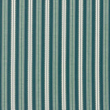 Morris & Co Hammersmith Woven Stripe Teal Fabric