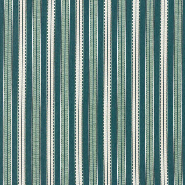 Morris & Co Hammersmith Woven Stripe Teal Fabric