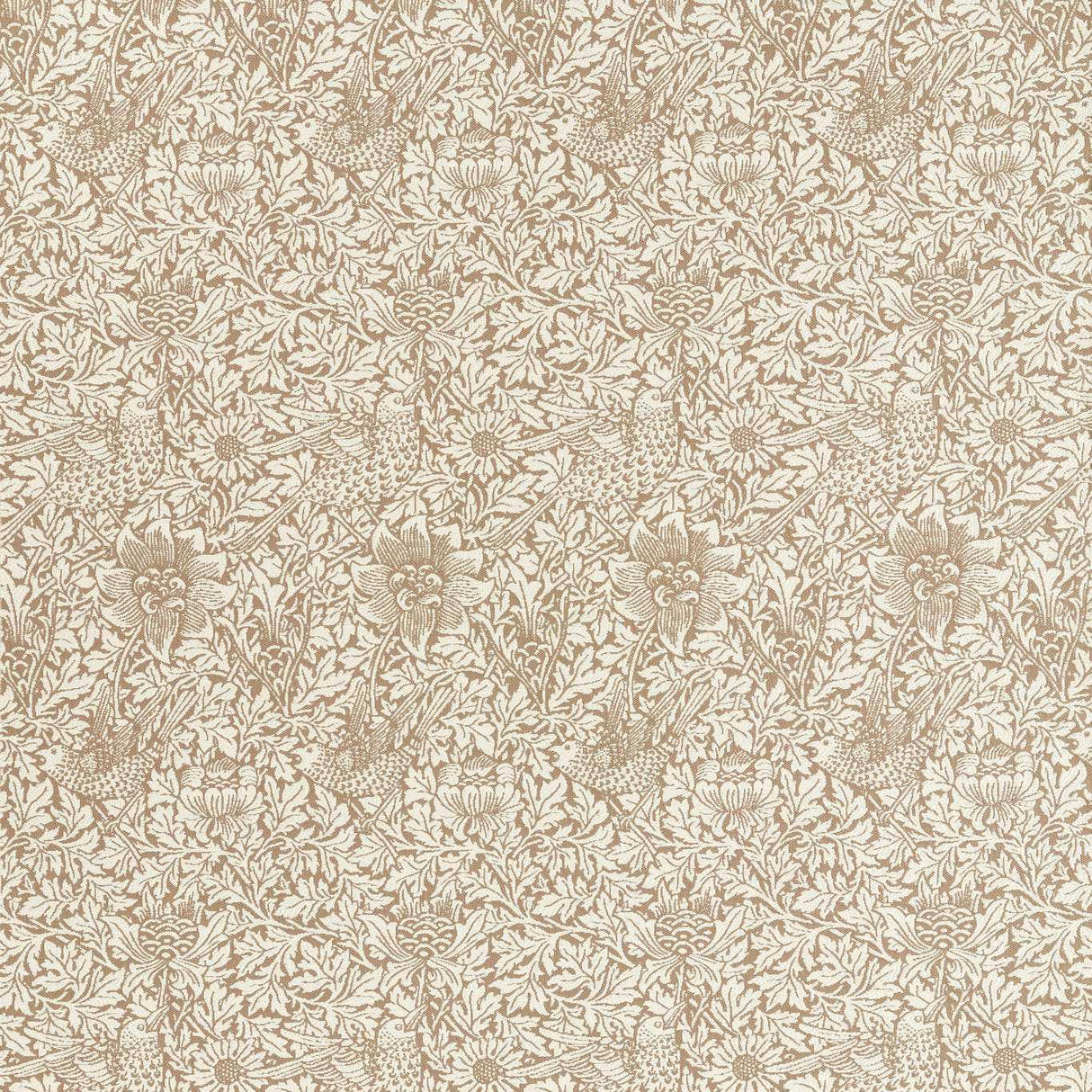 Morris & Co Bird & Anemone Weave Linen Fabric