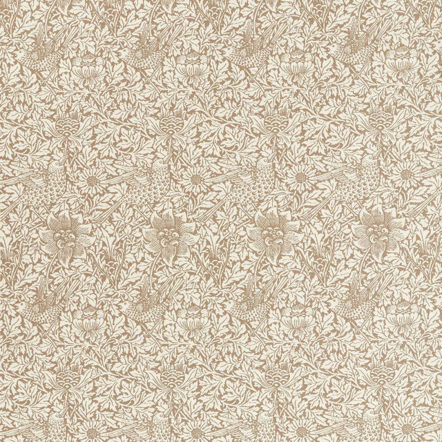 Morris & Co Bird & Anemone Weave Linen Fabric