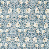 Morris & Co Pimpernel WW Blue/Coral Fabric