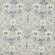 Morris & Co Pure Honeysuckle & Tulip WW Mineral Blue/Cream Fabric