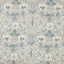 Morris & Co Pure Honeysuckle & Tulip WW Mineral Blue/Cream Fabric