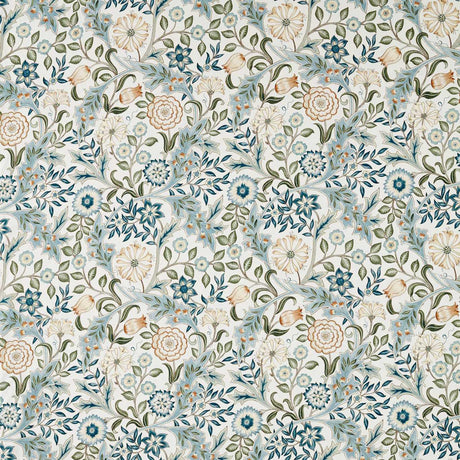 Morris & Co Wilhelmina WW Soft Blue/Peach Fabric