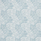 Morris & Co Pure Marigold Sheer WW Soft Blue Fabric