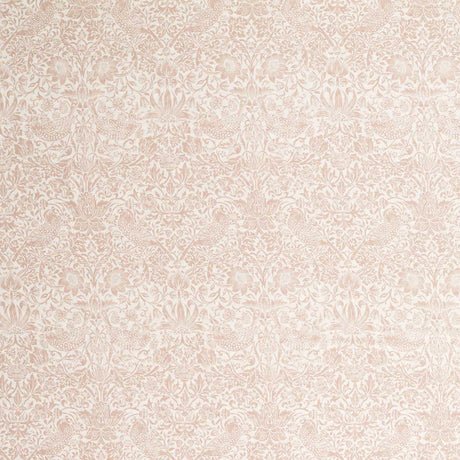 Morris & Co Pure Strawberry Thief Sheer WW Blush Fabric