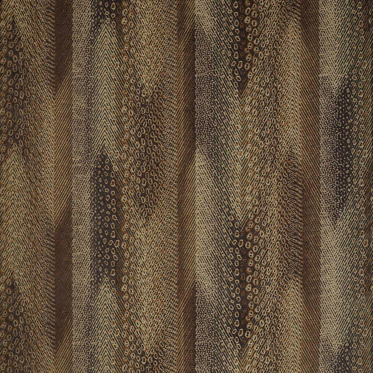 Zoffany Nyala Vine Black/Gold Fabric