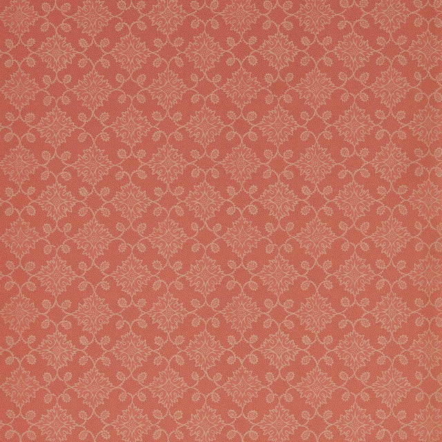 Zoffany Floral Tracery Deep Salmon Wallpaper