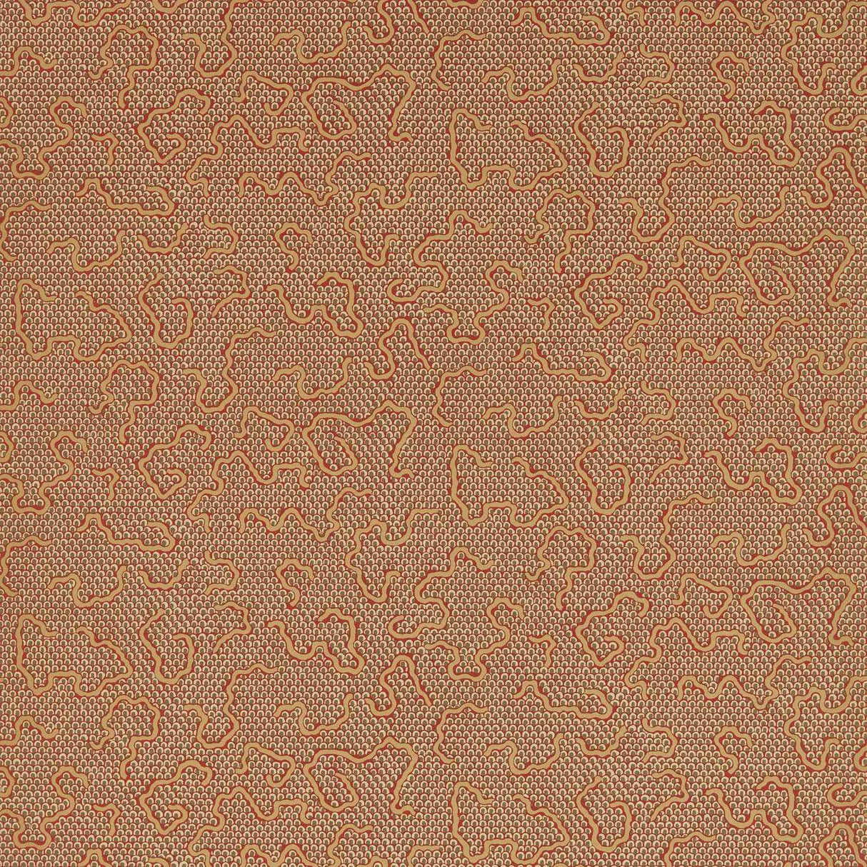 Zoffany Domino Paper Russet Wallpaper