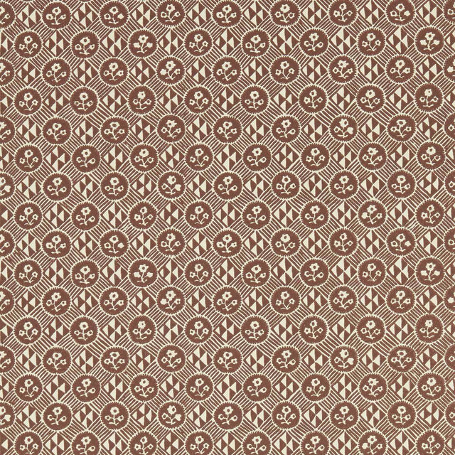 Zoffany Diamonds & Flowers Bordeaux Wallpaper