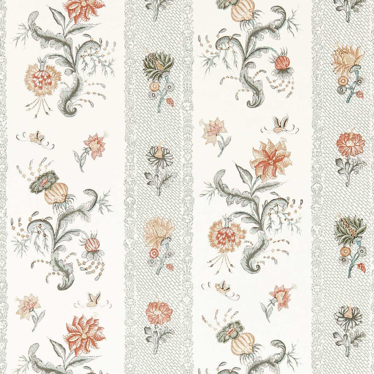 Zoffany Papaver Stripe Tuscan Pink/Nimbus Wallpaper