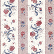 Zoffany Papaver Stripe Indigo/Madder Wallpaper