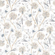 Zoffany Wallichi Quartz Grey Wallpaper