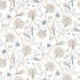 Zoffany Wallichi Quartz Grey Wallpaper