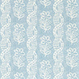 Zoffany Dabu Stripe Wedgwood Blue Wallpaper