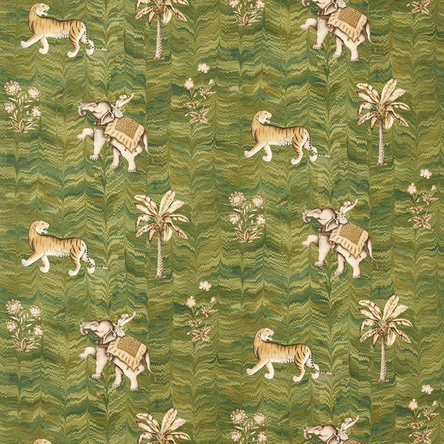 Zoffany Jaipur Deep Moss Fabric