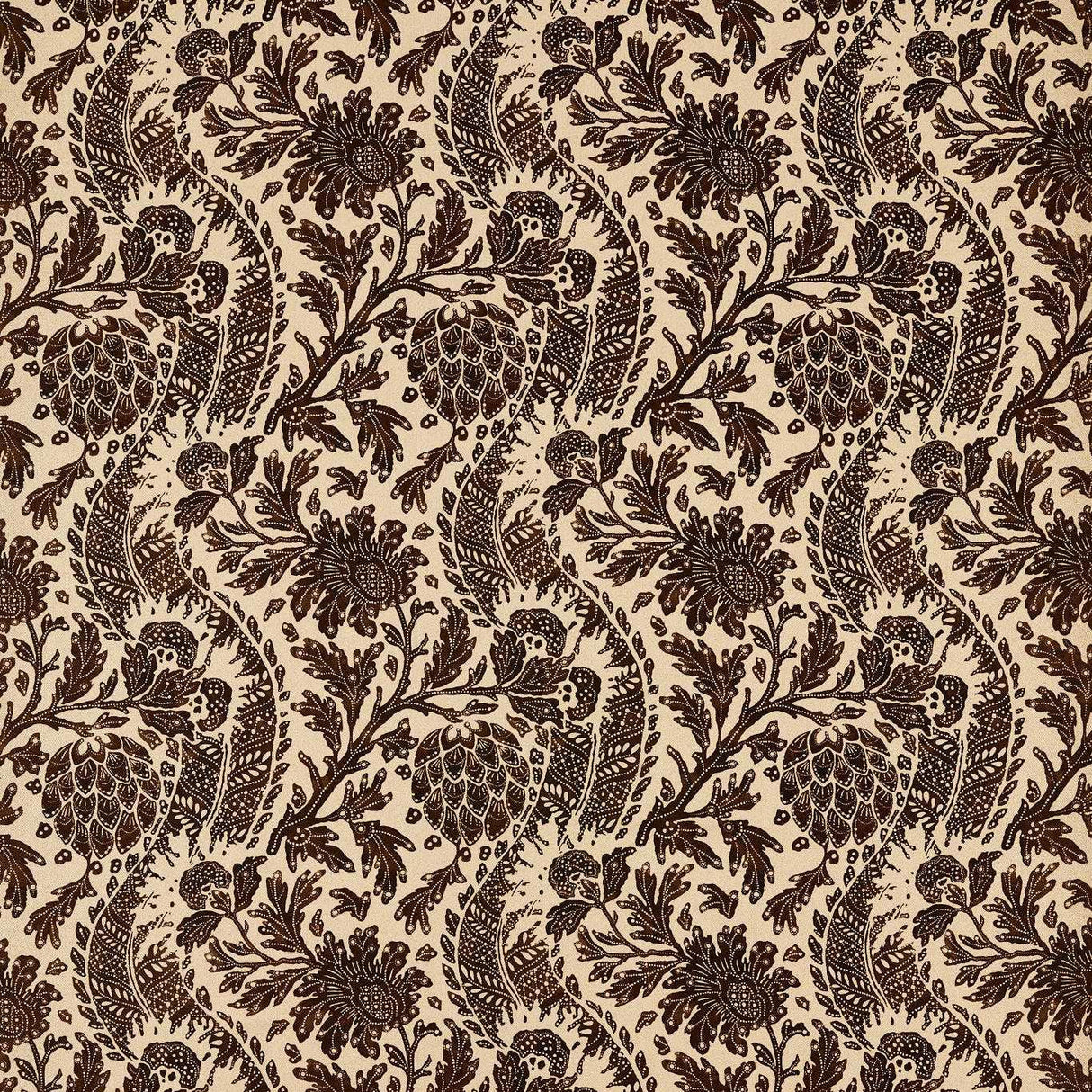 Zoffany Cochin Vine Black Fabric