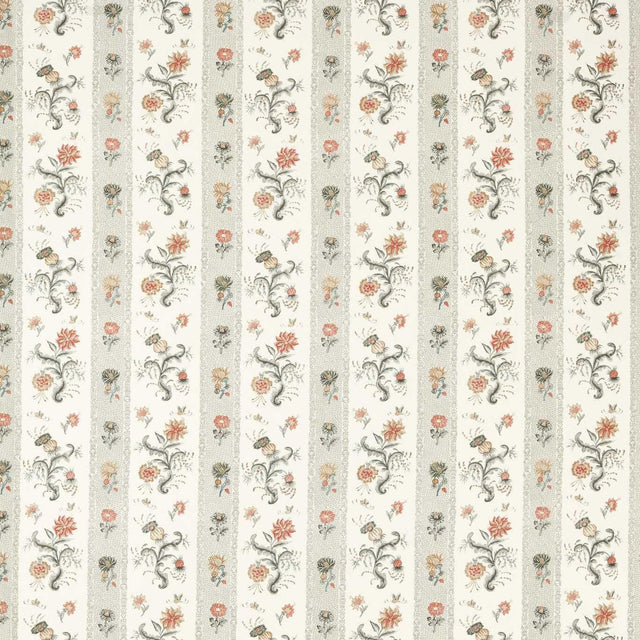 Zoffany Papaver Stripe Tuscan Pink/Nimbus Fabric