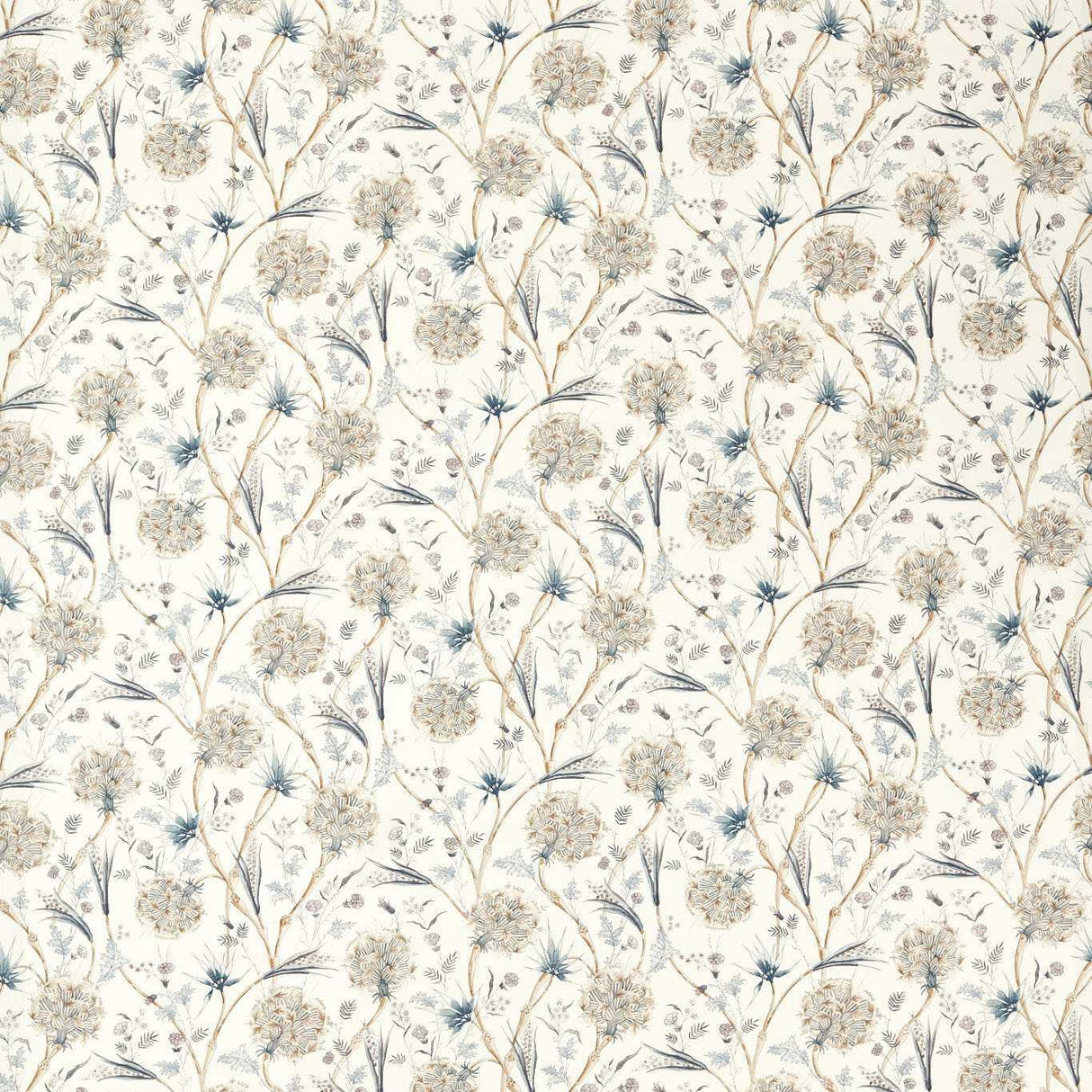 Zoffany Wallichi Quartz Grey Fabric