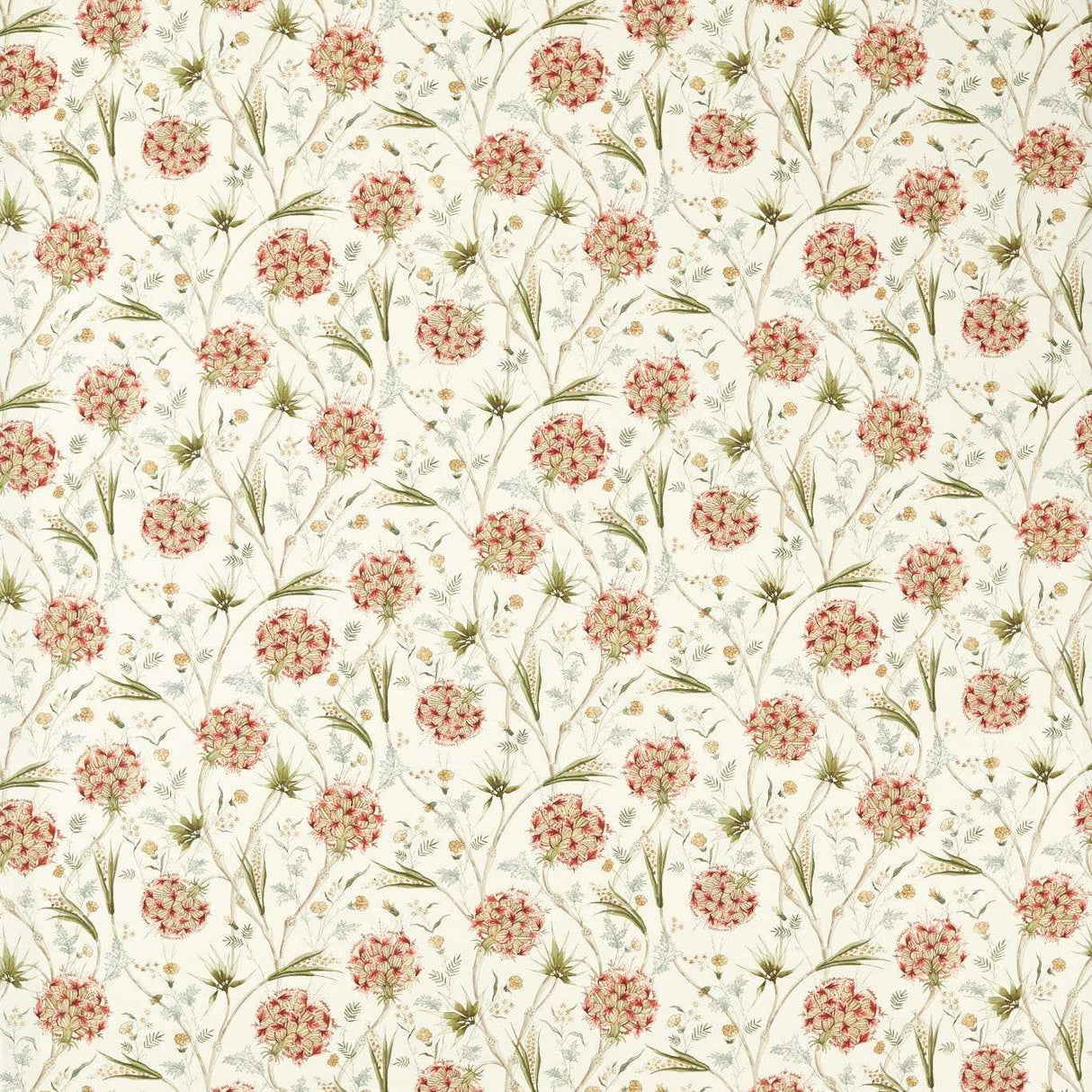 Zoffany Wallichi Russet/Olive Fabric