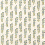Zoffany Sanganeri Block Print Tempest/Olive Fabric