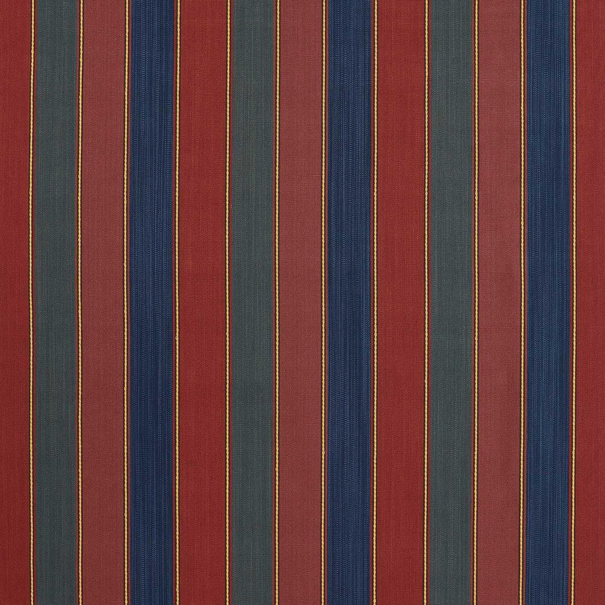 Zoffany Anatolian Stripe Madder/Indigo Fabric