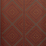 Zoffany Marquetry Trellis Venetian Red Fabric
