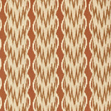 Zoffany Embroidered Ikat Stripe Amber Fabric