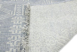 Bashian Artifact Hand Knotted 100% Wool Lt.Blue 2.5' x 8' Area Rug