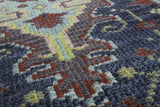 Bashian Artifact Hand Knotted 100% Wool Lilac 2.5' x 8' Area Rug