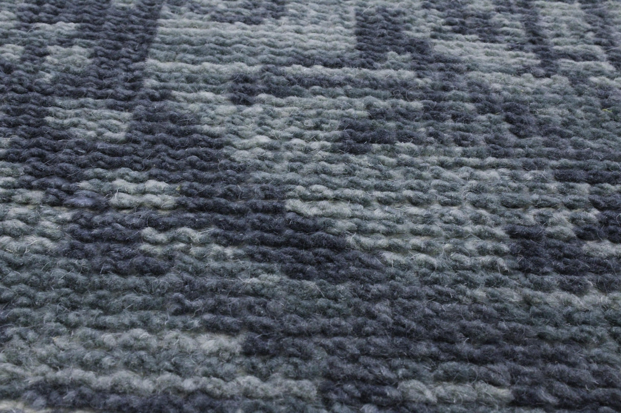 Bashian Artifact Hand Knotted 100% Wool Teal 2.5' x 8' Area Rug