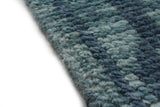 Bashian Artifact Hand Knotted 100% Wool Teal 2.5' x 8' Area Rug